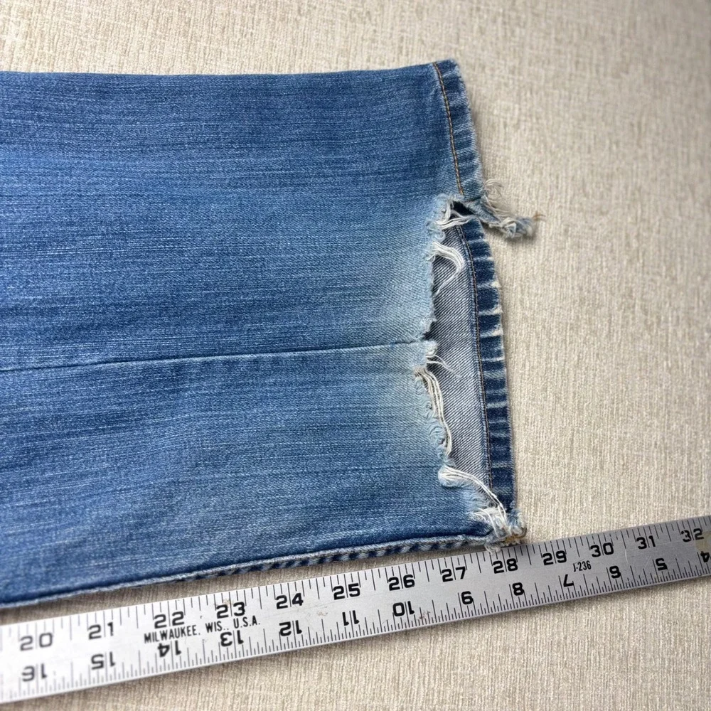 Matix Denim Jeans Mens 36x28 Blue Distressed Y2K Skater Grunge Baggy  Leg